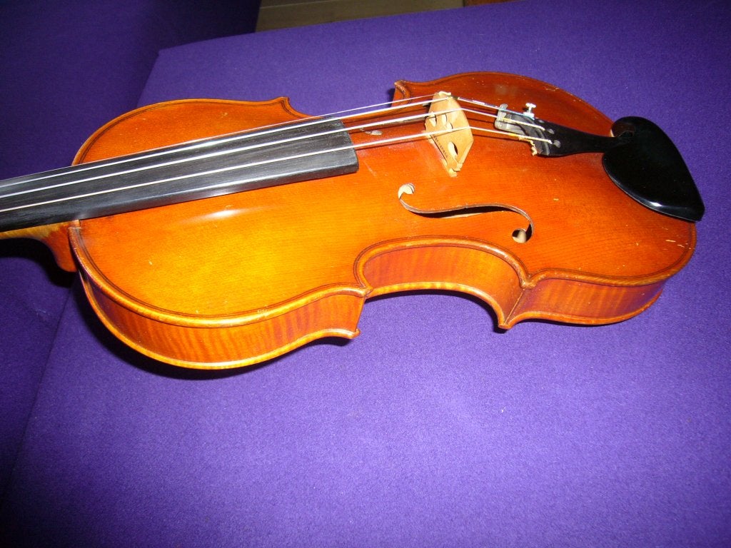 Duitse viool, nu compleet met stok, koffer en schoudersteun, Ophalen, Viool, Zo goed als nieuw, 4/4-viool