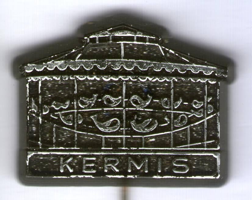 Kermis eendjes hengelen zilver/zwart plastic speldje( W_523, Verzenden, Zo goed als nieuw, Merk, Speldje of Pin