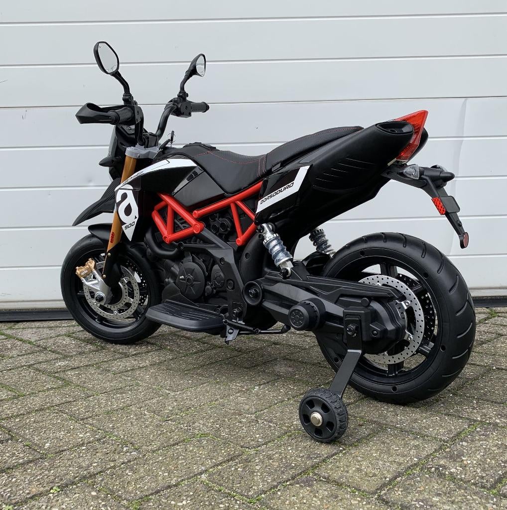 Kinder Motor Aprilia Dorsoduro 900 12v motor Leer / MP3 AUX!, Ophalen of Verzenden, Nieuw, Overige typen