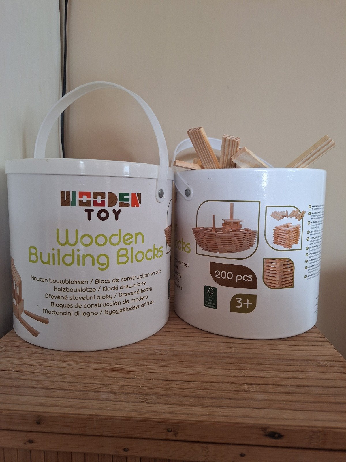 Houten speelgoed blokken kapla achtig, Ophalen of Verzenden, Zo goed als nieuw