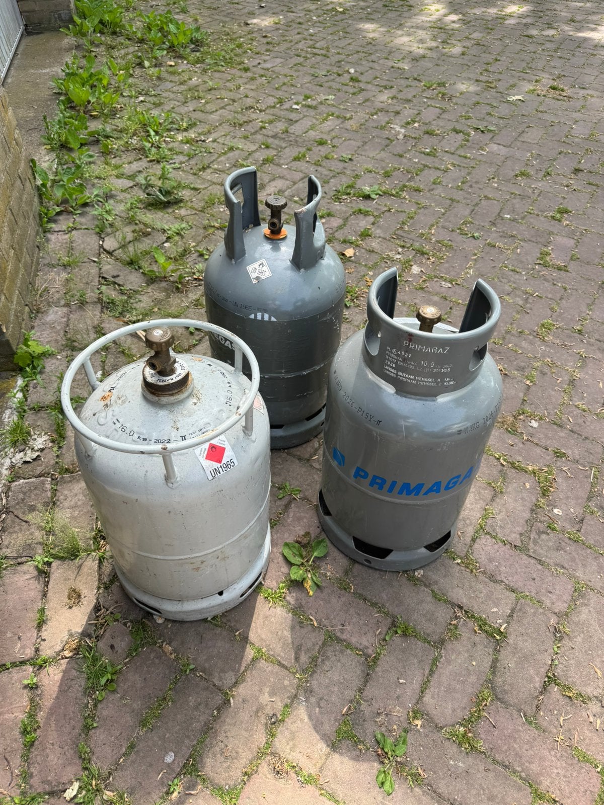 Lege gasflessen te koop, Tuin en Terras, Ophalen, Zo goed als nieuw