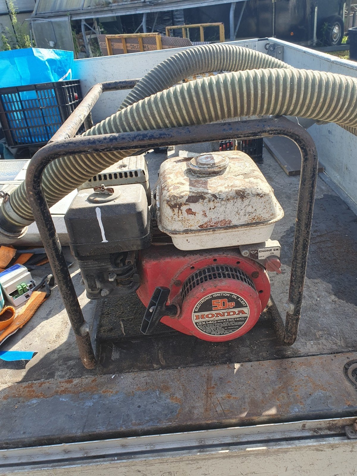 Honda waterpomp, Tuin en Terras, Waterpompen, Ophalen, Gebruikt, Handmatig, Beregeningspomp