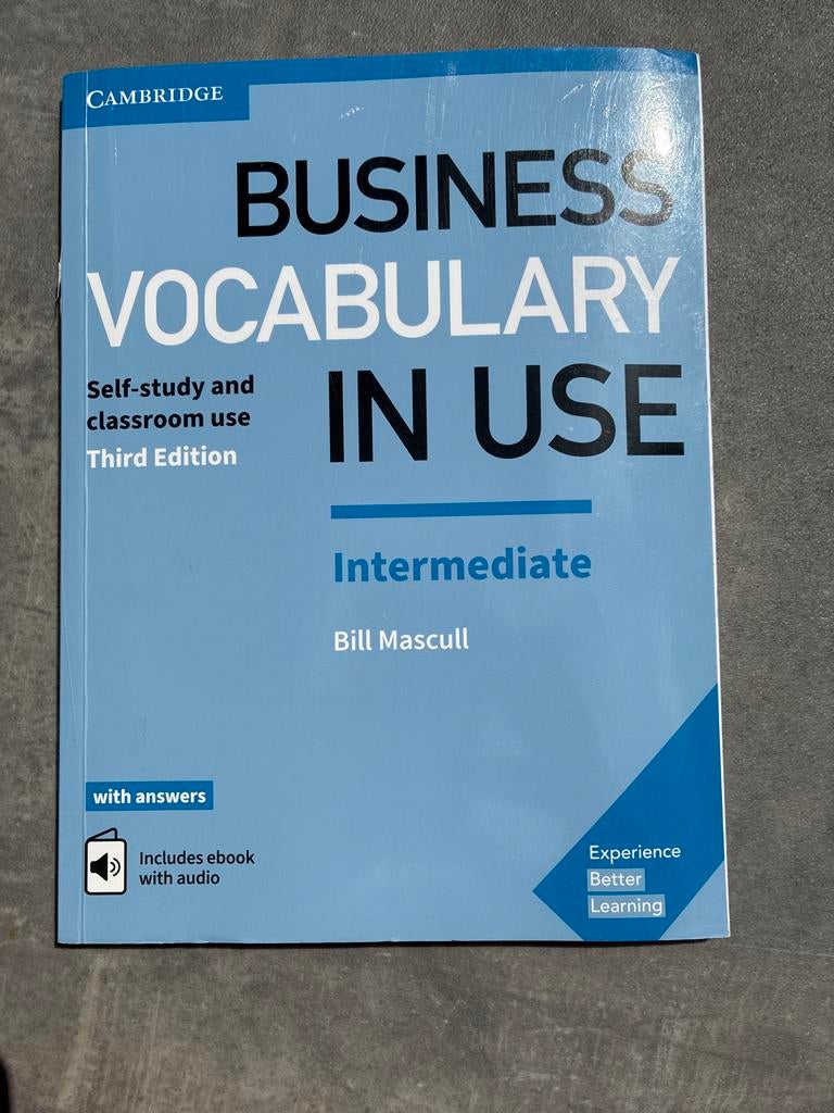 Business Vocabulary in Use - Intermediate (3rd Edition), Ophalen of Verzenden, Zo goed als nieuw