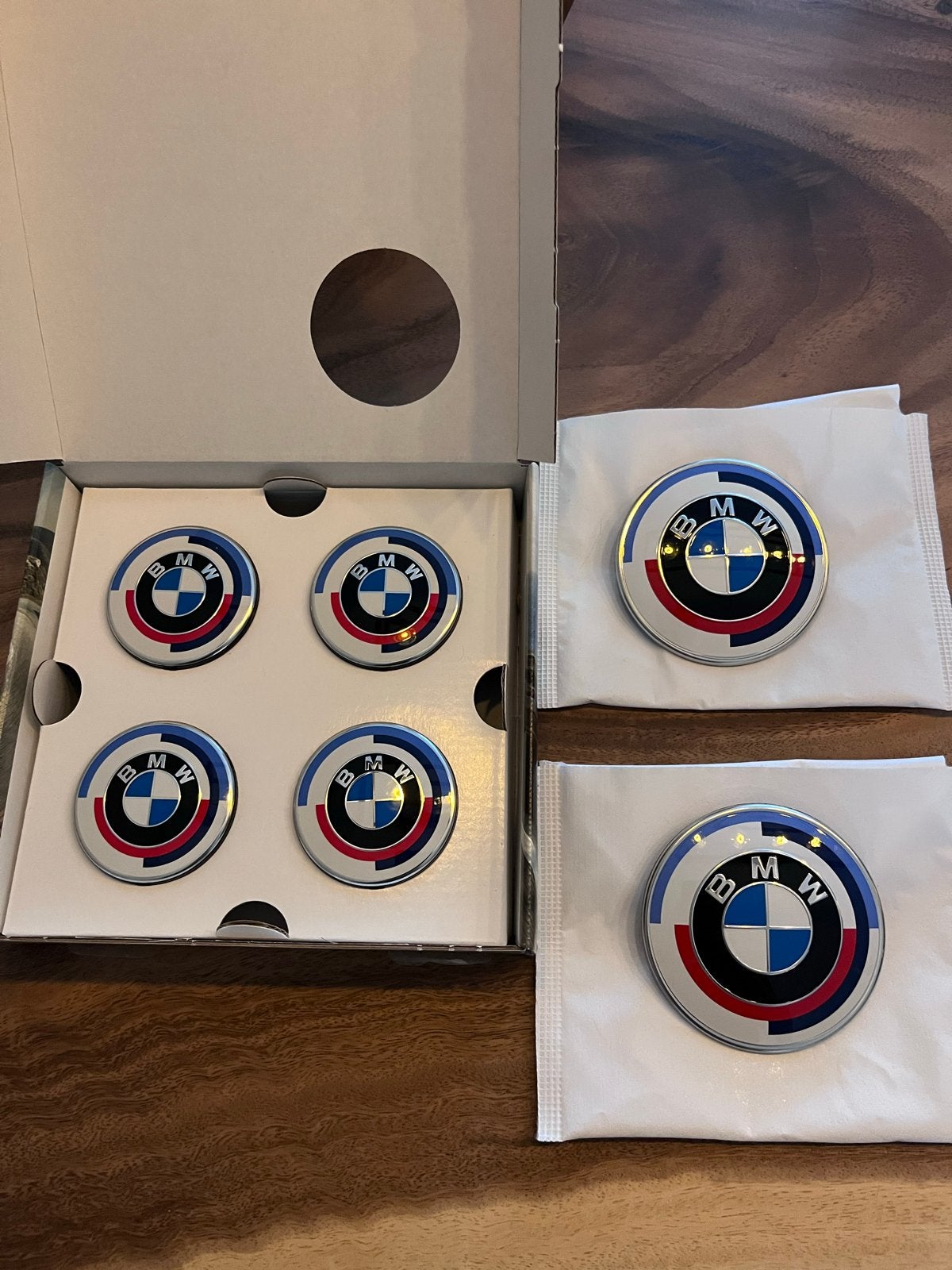 Bmw 50 jahre M logo’s, Ophalen of Verzenden