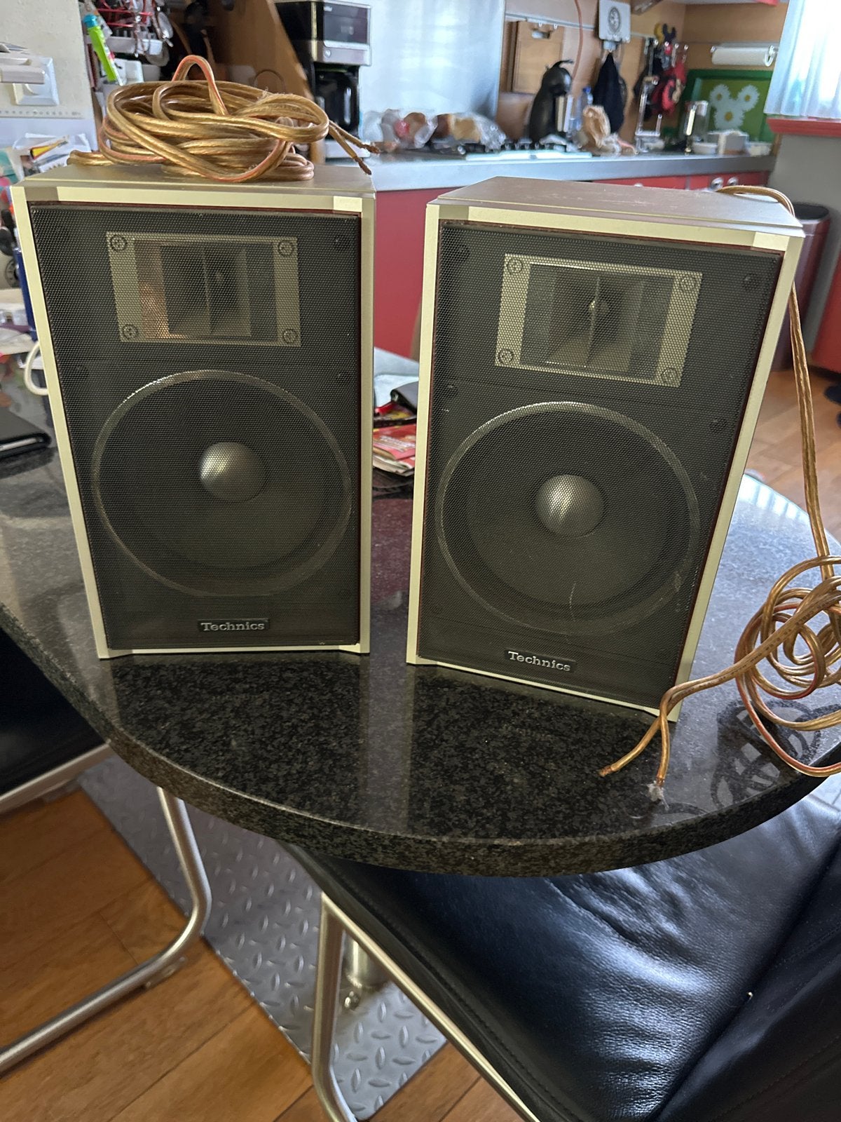 Technics SB-F44 2-weg luidsprekersysteem, Overige merken, Gebruikt, Stofbestendig, Ophalen of Verzenden