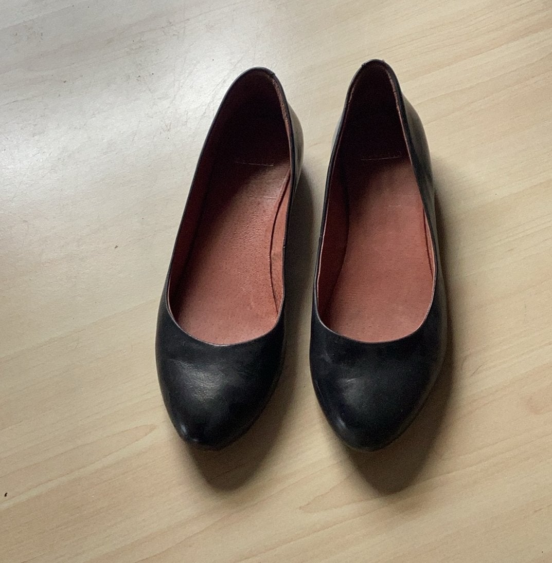 Schoenen (muiltjes) van Manfield 39, Ophalen of Verzenden, Zo goed als nieuw, Zwart, Sandalen of Muiltjes