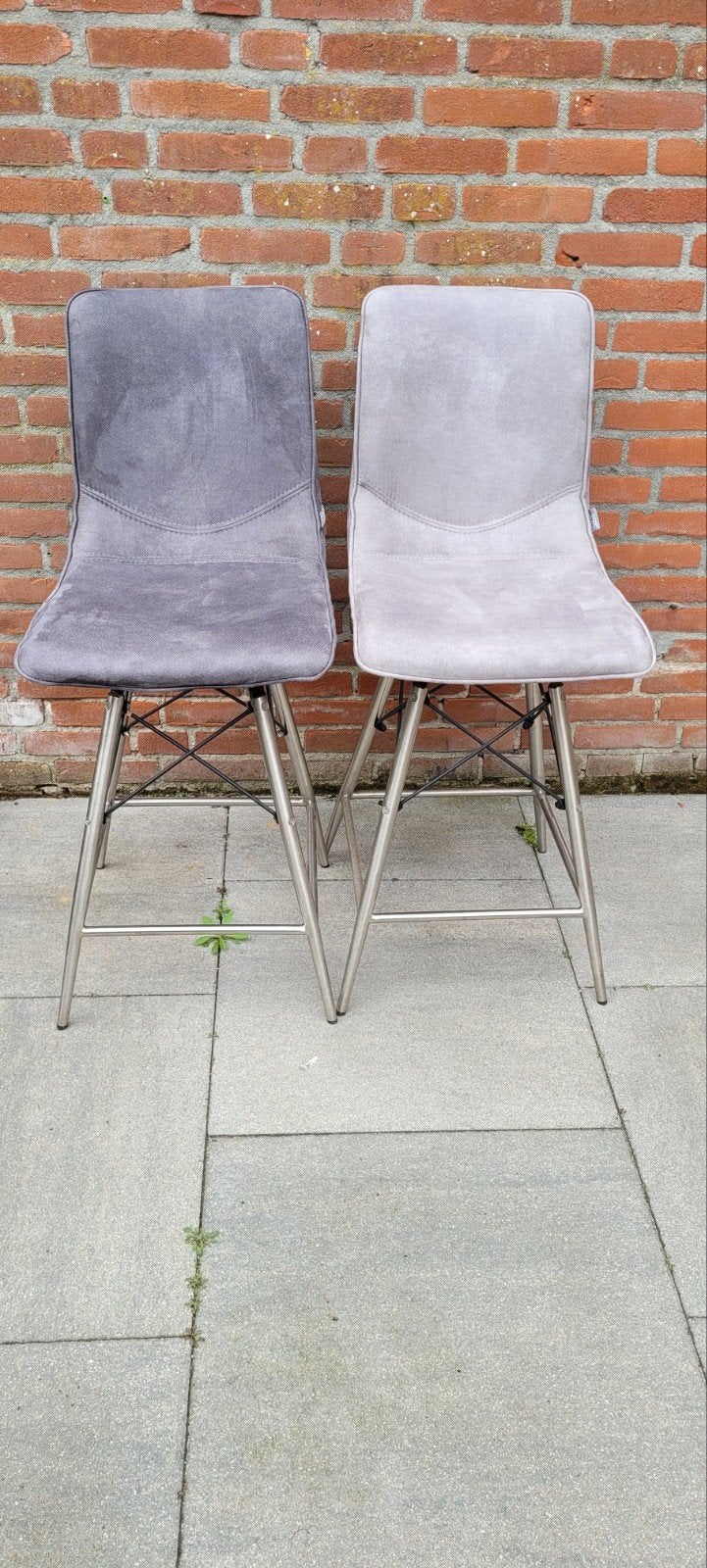 2 bartafel stoelen, Ophalen, Draaibaar, 60 tot 90 cm, Zo goed als nieuw