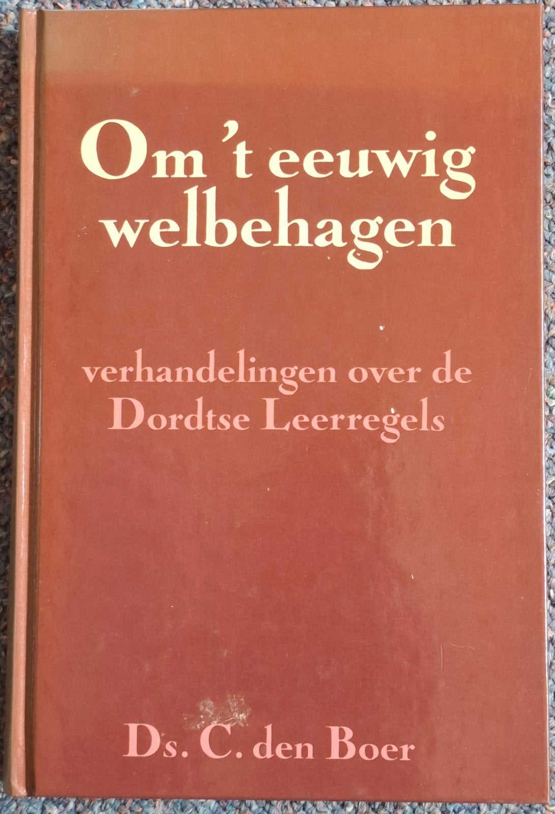 C. den Boer - Om 't eeuwig welbehagen, Boeken, Christendom | Protestants, Ophalen of Verzenden, Zo goed als nieuw, C. den Boer