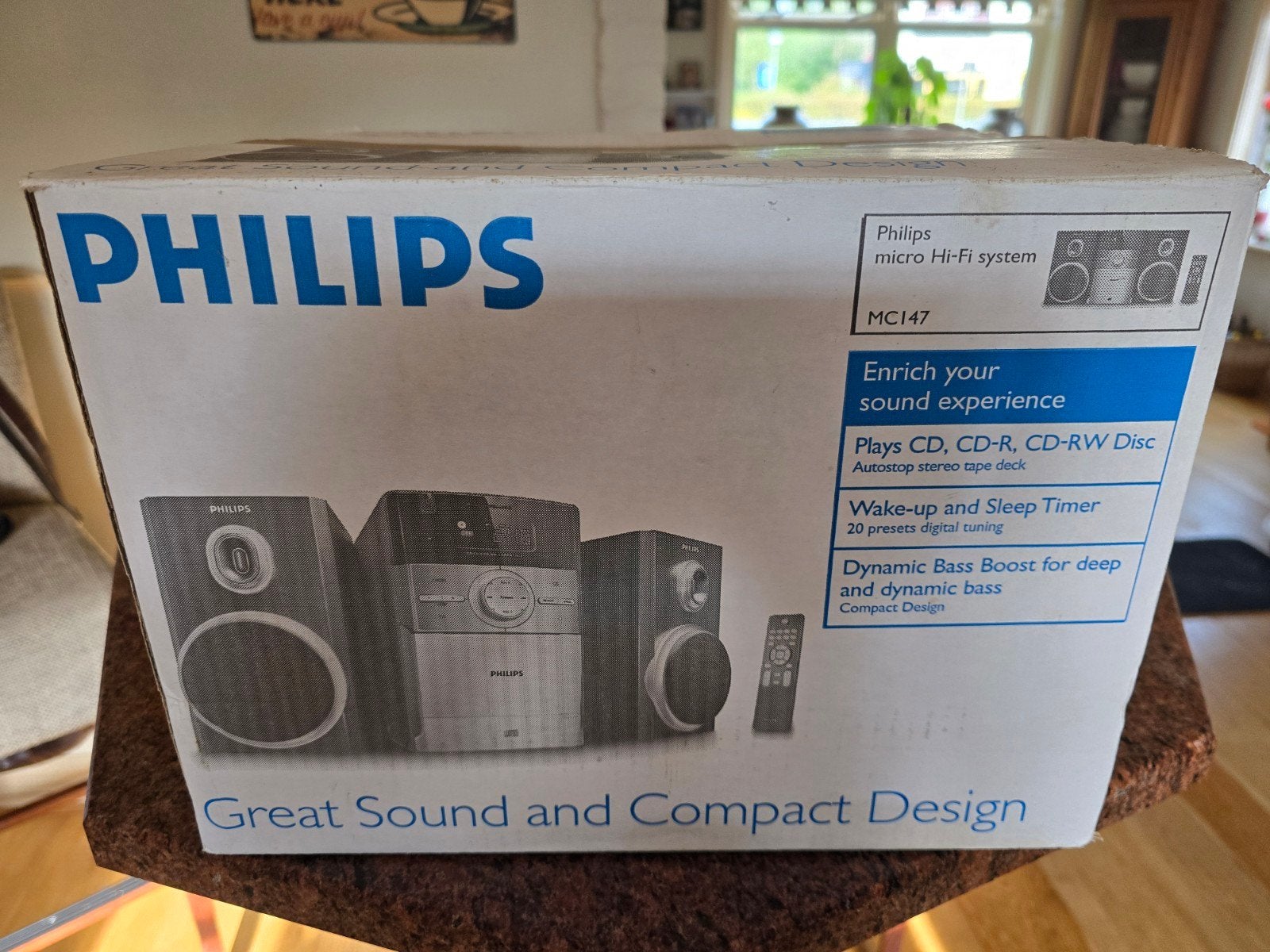 Philips MC147 Micro Hi-Fi Systeem - Nieuw in doos, Philips, Cassettedeck, Nieuw, Ophalen of Verzenden