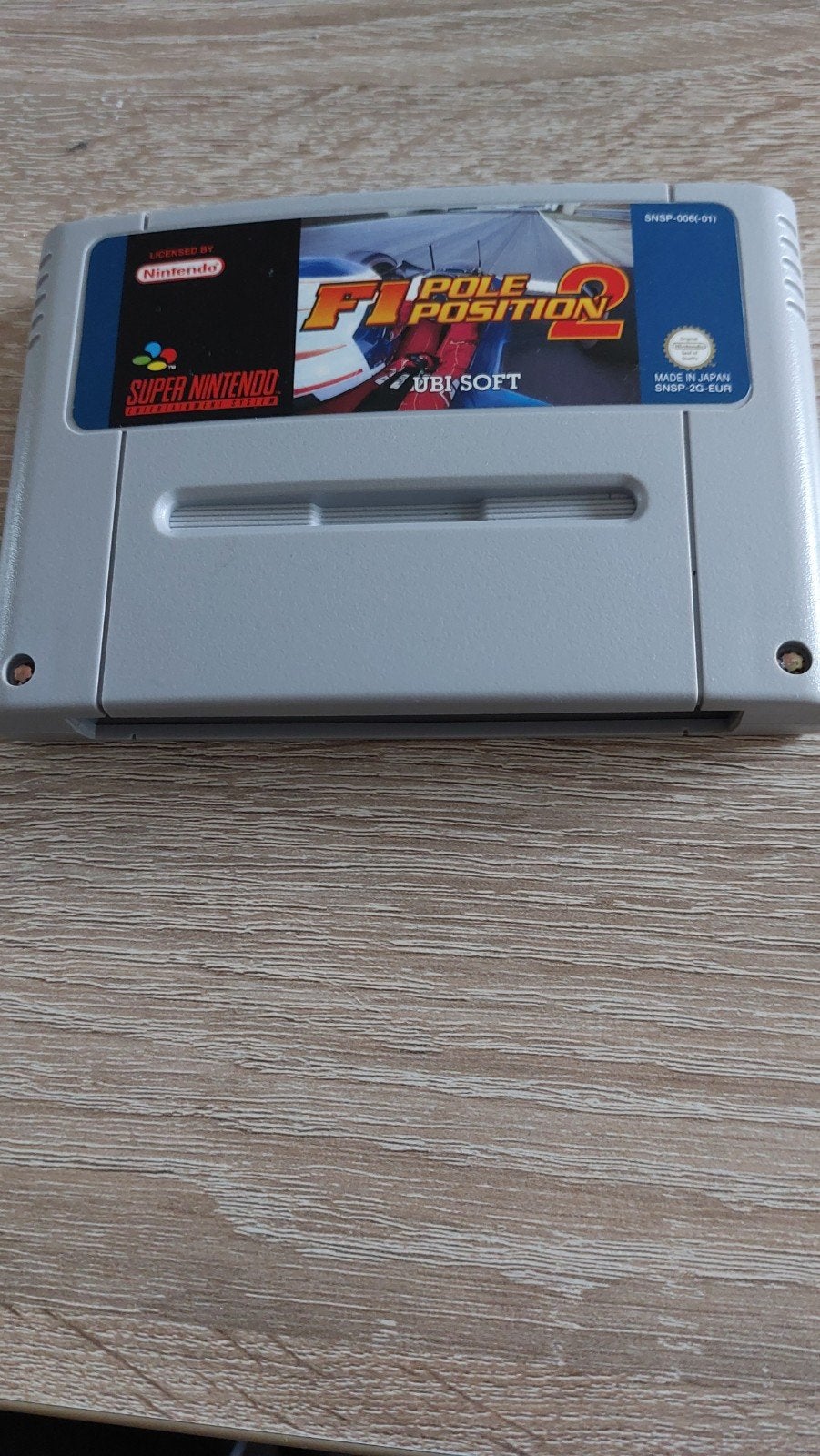 F1 Pole Position 2 - Super Nintendo SNES Game, Gebruikt, 1 speler, Racen en Vliegen, Ophalen of Verzenden