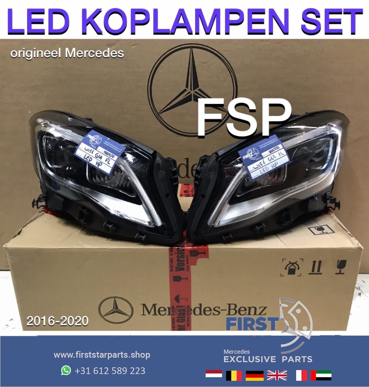 W156 X156 GLA FACELIFT LED KOPLAMPEN SET High Performance LI, Gebruikt, -, Ophalen of Verzenden, -