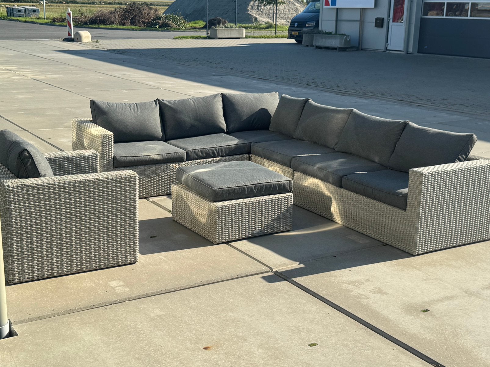 Zgan Garden Impressions loungeset, Ophalen of Verzenden, Zo goed als nieuw, Wicker, Hocker