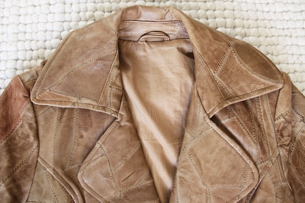 Prachtige Exclusieve Leren Jas (S) € 70,-, Zwart, Ophalen of Verzenden, Zo goed als nieuw, Vintage