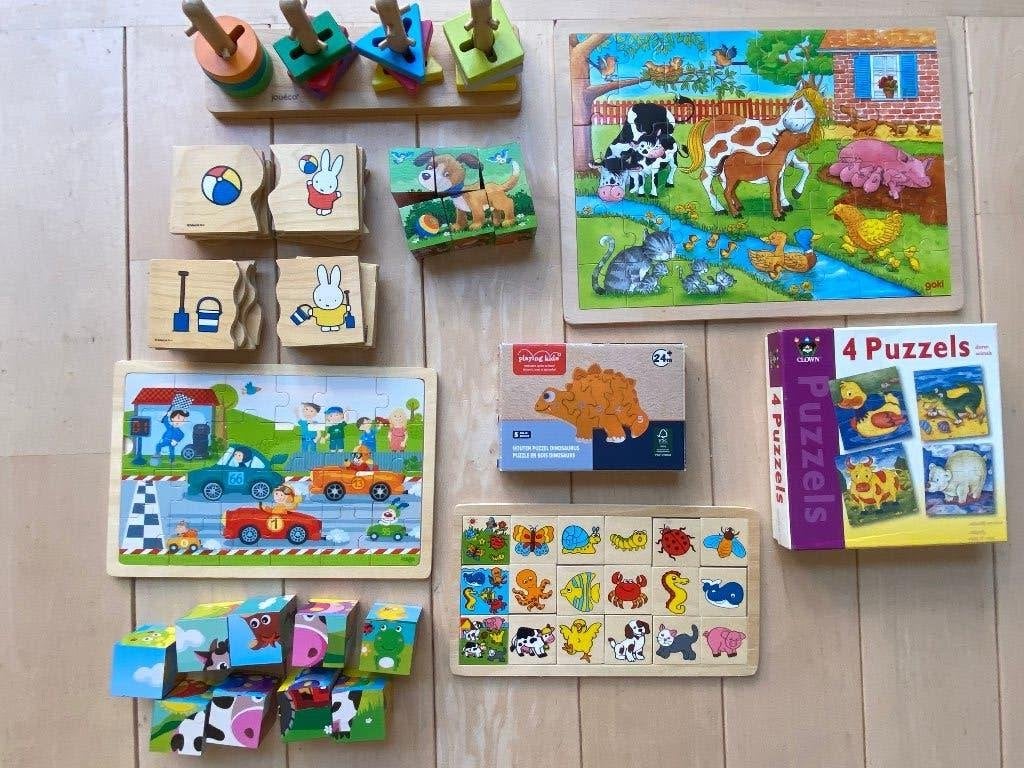 Superveel houten puzzels!, Kinderen en Baby's, Ophalen of Verzenden, Gebruikt