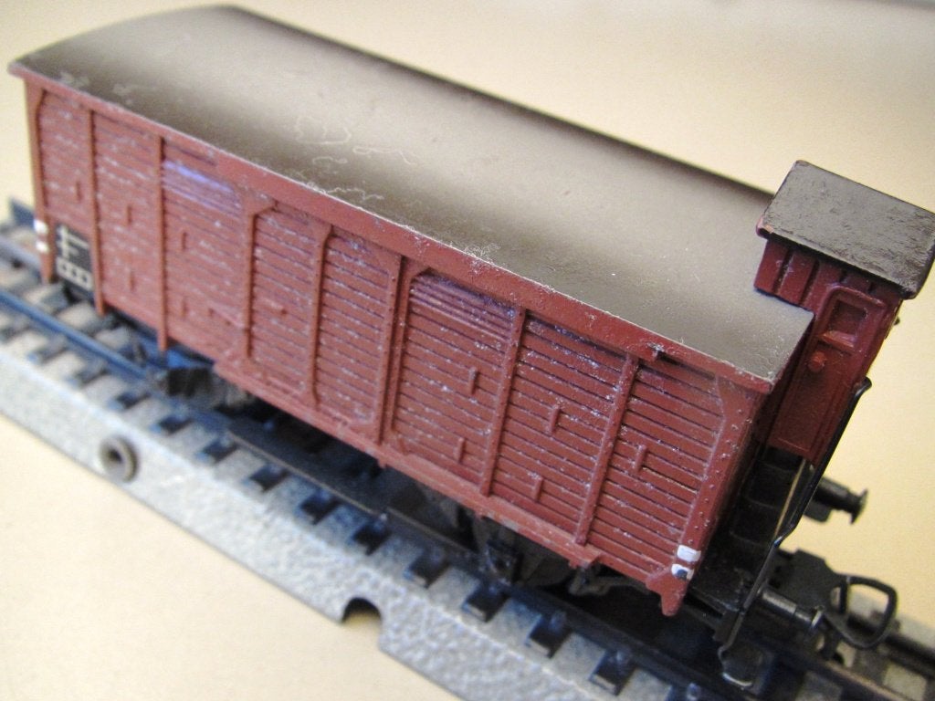 MäRKLIN H0 316 N goederenwagen +HOOG remmerhuis gegoten 800, Wisselstroom, Gebruikt, Wagon, Ophalen of Verzenden