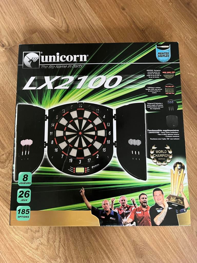 Unicorn LX2100 Elektronisch Dartbord (met Darts), Ophalen, Nieuw, Dartbord met pijlen, Elektronisch