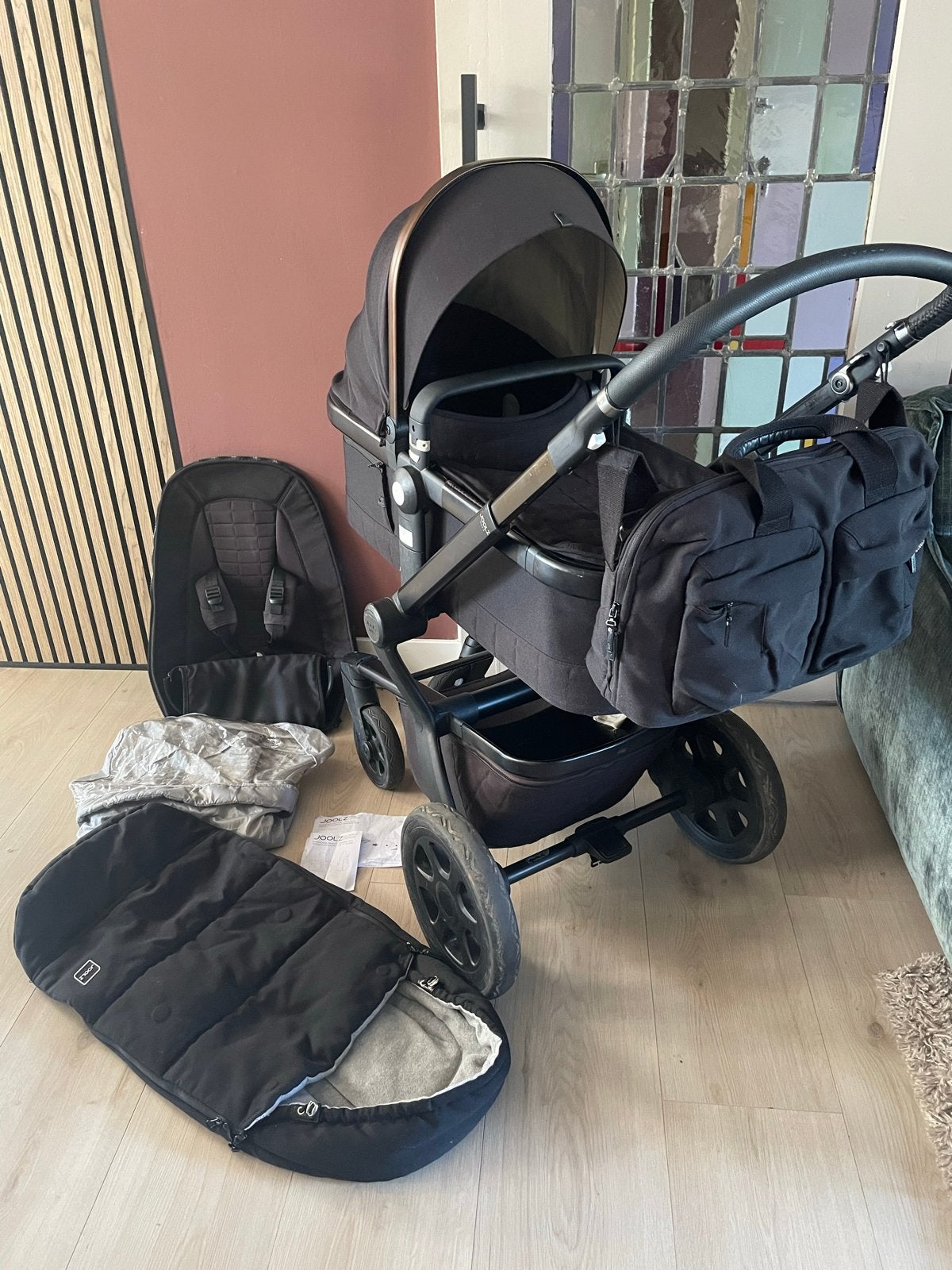 Joolz Day 3 kinderwagen met reiswieg en accessoires, Gebruikt, Combiwagen, Met reiswieg, Ophalen