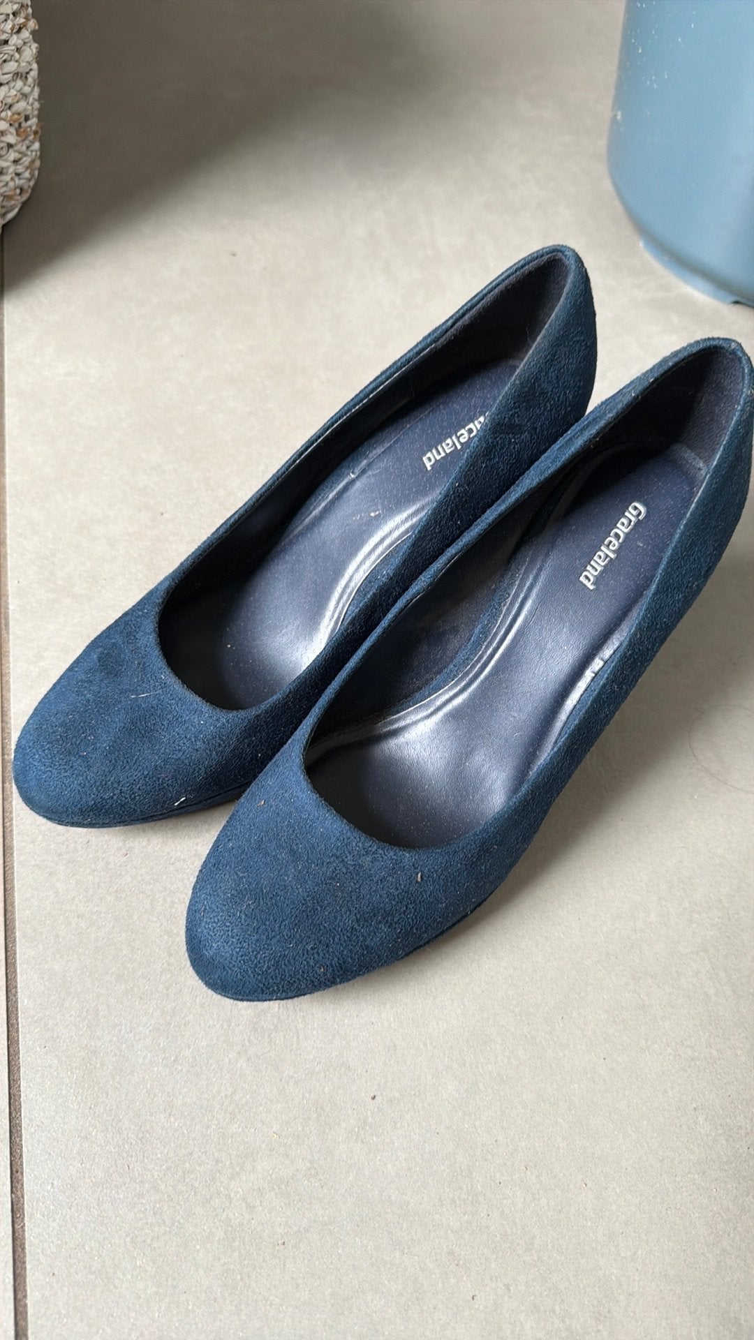 Blauwe pumps maat 38, Pumps, Blauw, Ophalen of Verzenden, Zo goed als nieuw