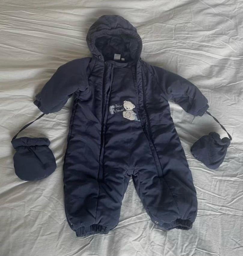 Donkerblauwe Baby Club ski/sneeuwpak maat 74, Ophalen of Verzenden, Zo goed als nieuw, Jongetje of Meisje, Pakje