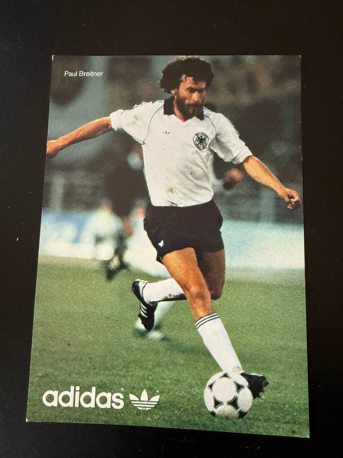 Adidas spelerskaart / fotokaart Paul Breitner, Ophalen of Verzenden, Zo goed als nieuw, Spelerskaart