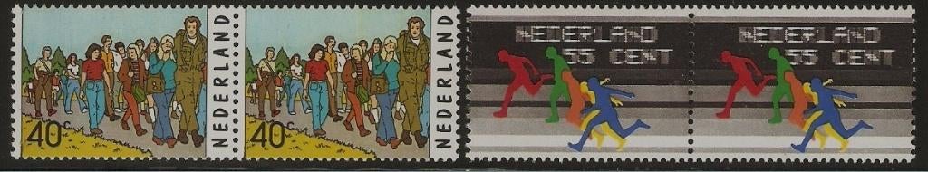 Nederland 1092-1093 paren h sport., Verzenden, Postfris