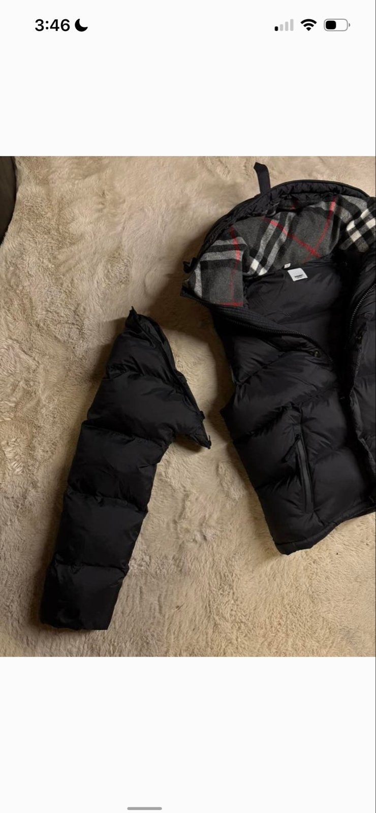 Burberry London England Puffer Jacket Maat M, Kleding | Heren, Jassen | Winter, Ophalen of Verzenden, Nieuw, Maat 48/50 (M), Zwart