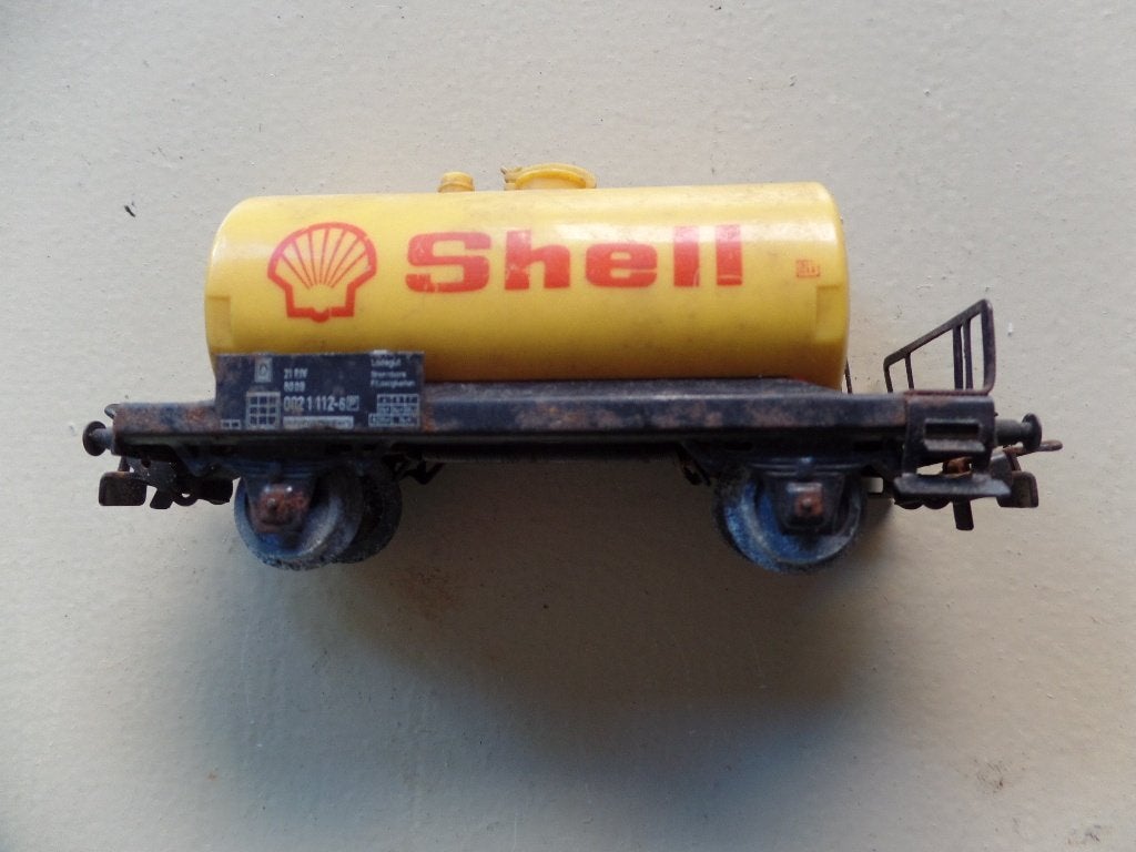 Shell tankwagon Marklin blik, Wisselstroom, Gebruikt, Verzenden, Wagon