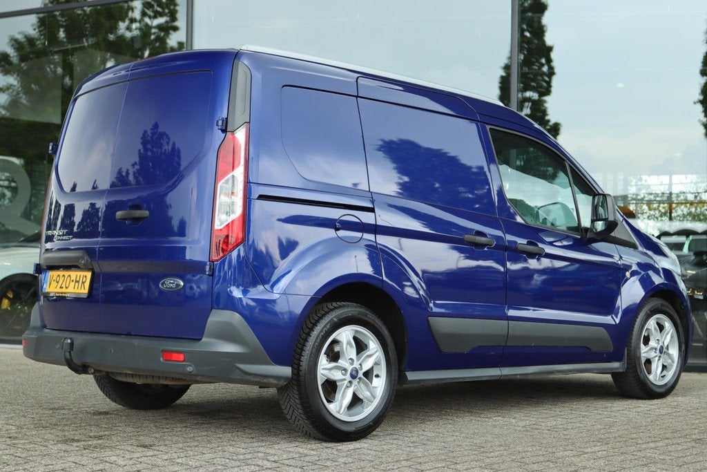 FORD TRANSIT CONNECT 1.5 TDCI L1 TREND 3-ZITS AUT. | CAMERA, Auto's, Gebruikt, Euro 6, 4 cilinders, Blauw
