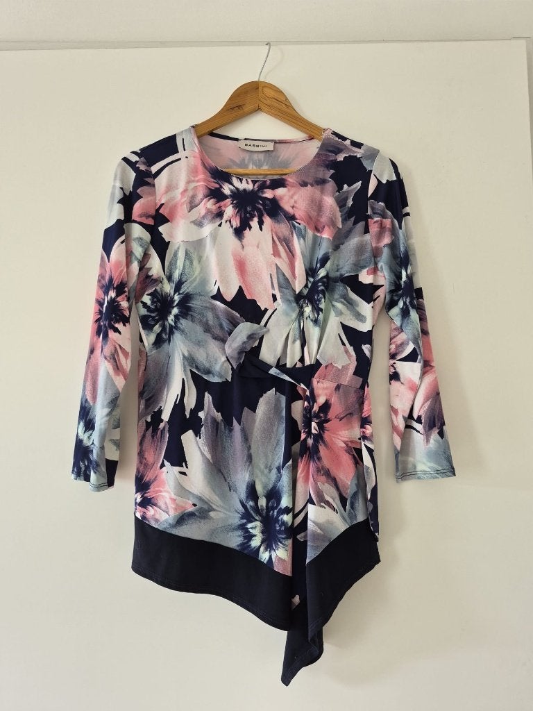Blouse Bassini maat 40 dames - meerkleurig, Maat 38/40 (M), Overige kleuren, Ophalen of Verzenden, Zo goed als nieuw