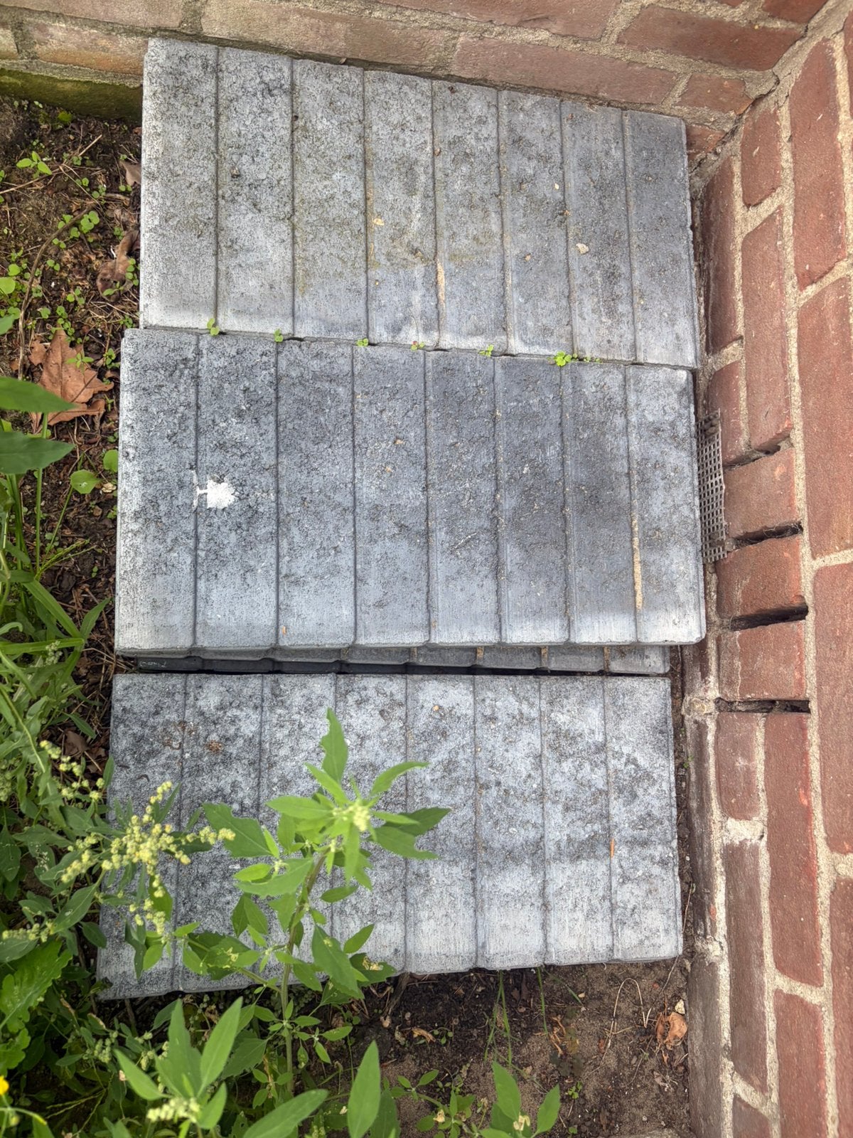 Stonewish palissade quadroband antraciet 6 x 25 x 50 cm, Ophalen, Zo goed als nieuw