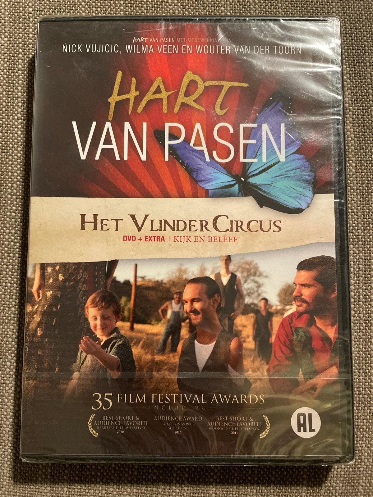 Hart van Pasen: Het Vlinder Circus dvd (Nieuw in verpakking), Alle leeftijden, Ophalen of Verzenden, Nieuw in verpakking, Waargebeurd drama
