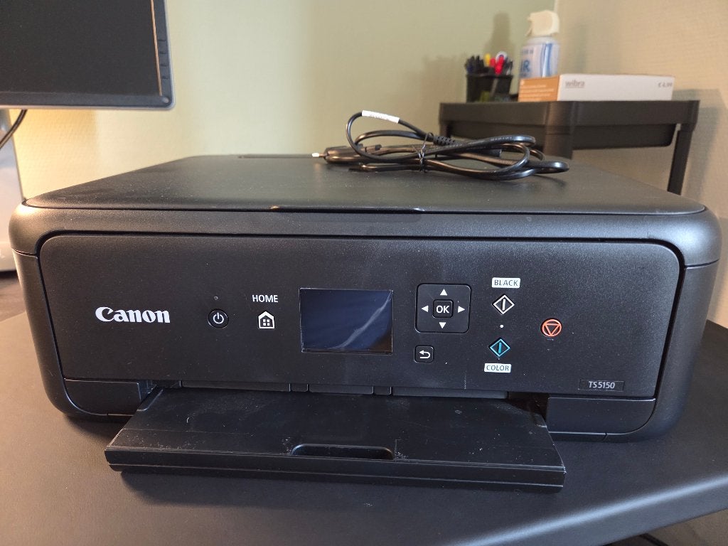 Canon TS5150 printer met half volle zwartwit cartridge, Computers en Software, Printers, Ophalen, Kleur printen, Gebruikt, Printer