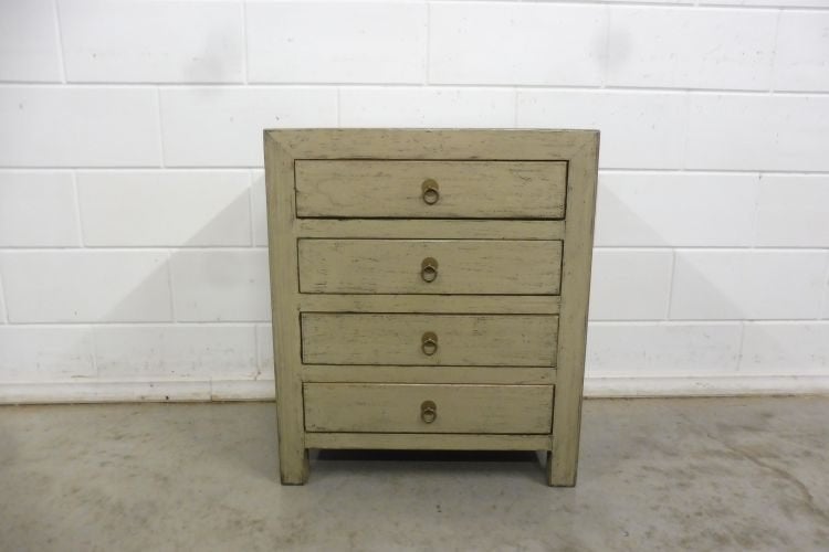 Klein ladekastje Commode in aziatische stijl grijs