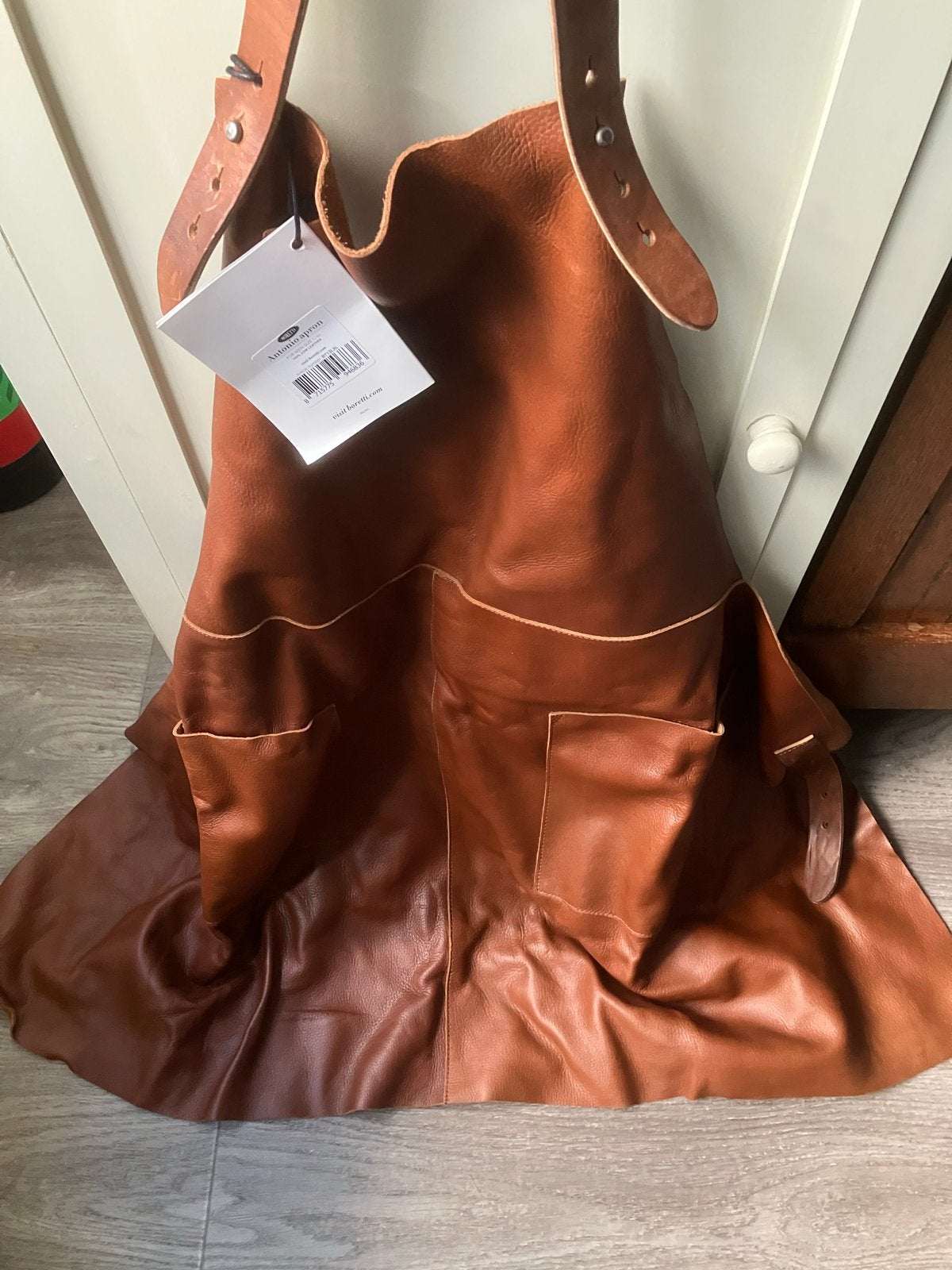 Boretti BBQ Schort Echt Leder Maat L/XL, Ophalen of Verzenden, Nieuw
