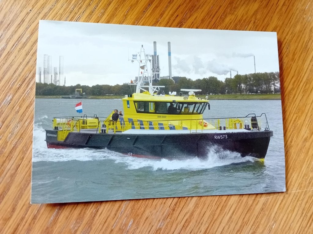 Kaart Patrouillevaartuig van Rijkswaterstaat RWS 73, Ophalen of Verzenden, Voor 1920, Ongelopen, Overige thema's