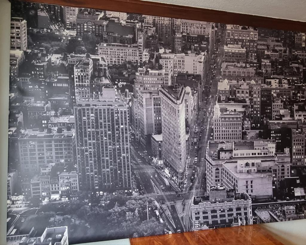 Groot Canvas Schilderij New York City Skyline Zwart-Wit, Huis en Inrichting, Woonaccessoires | Schilderijen, Tekeningen en Foto's