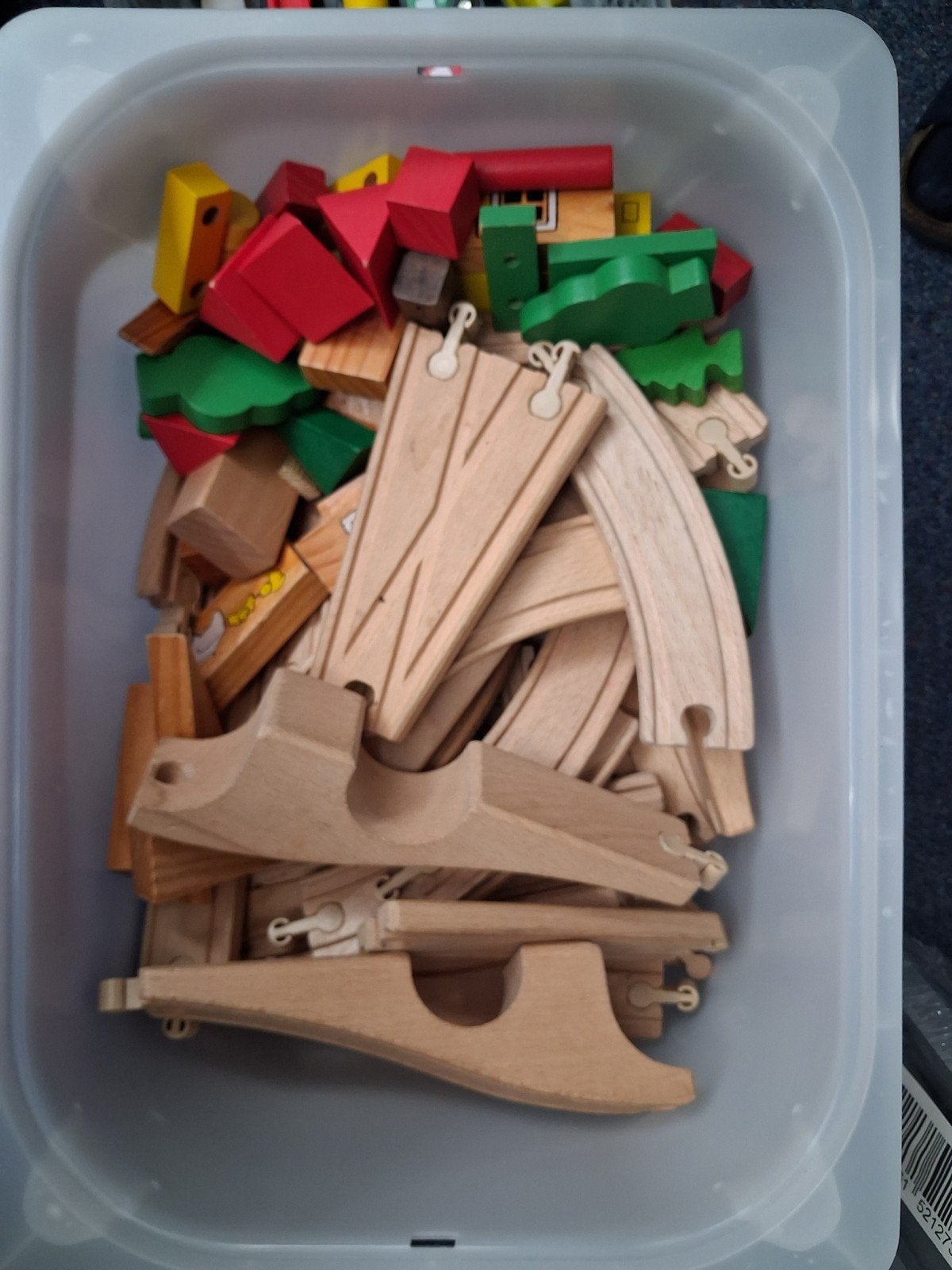 Houten trein ., Ophalen