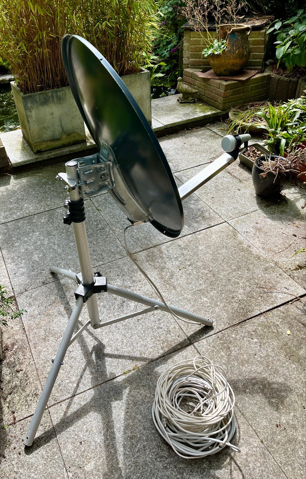 Complete Satelliet TV Set: Schotel, Ontvanger, Finder, Ophalen, Gebruikt, (Schotel)antenne, Overige merken