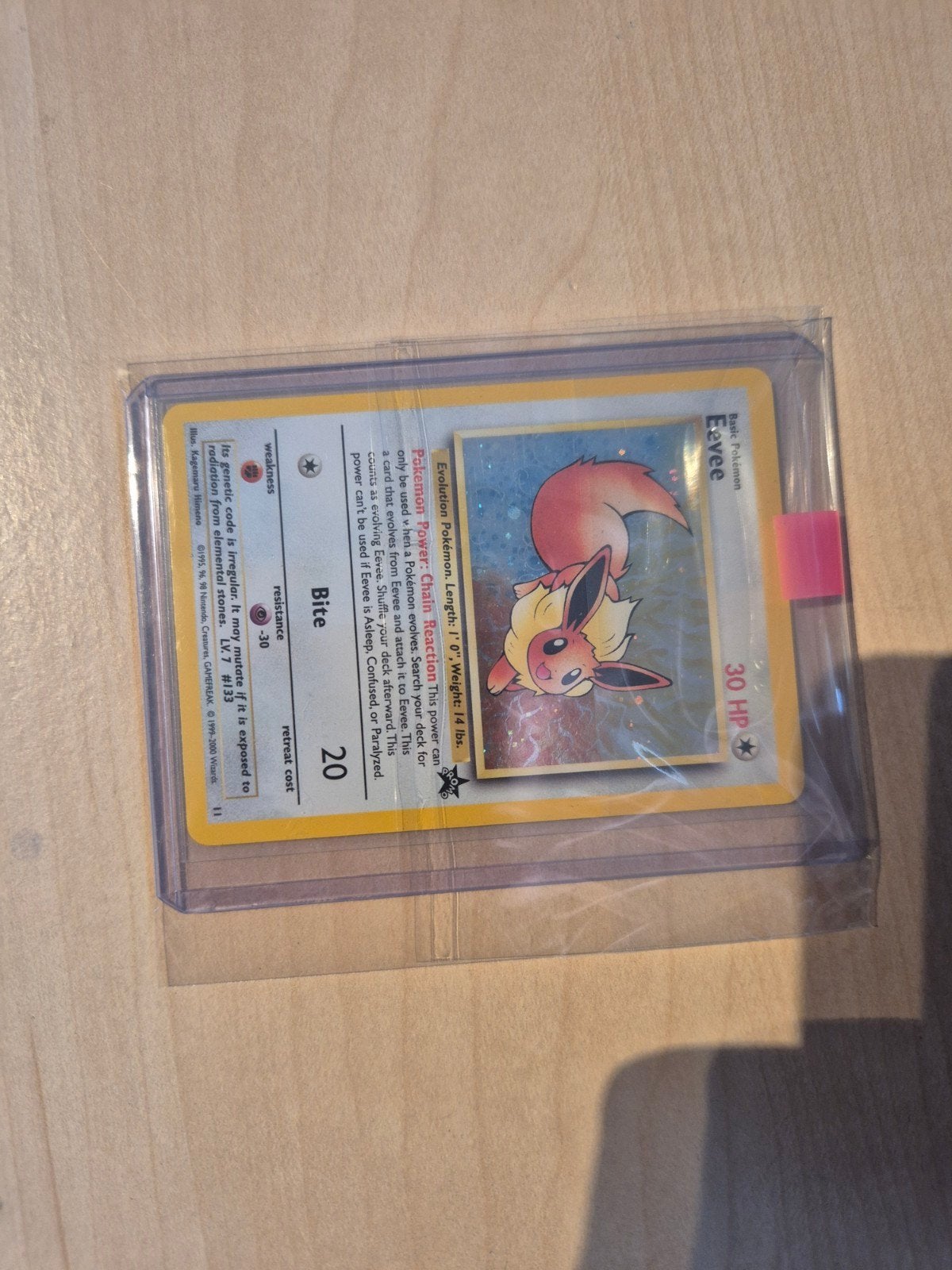 Eevee 11/53 WotC Promo Holo, Ophalen of Verzenden, Gebruikt, Losse kaart