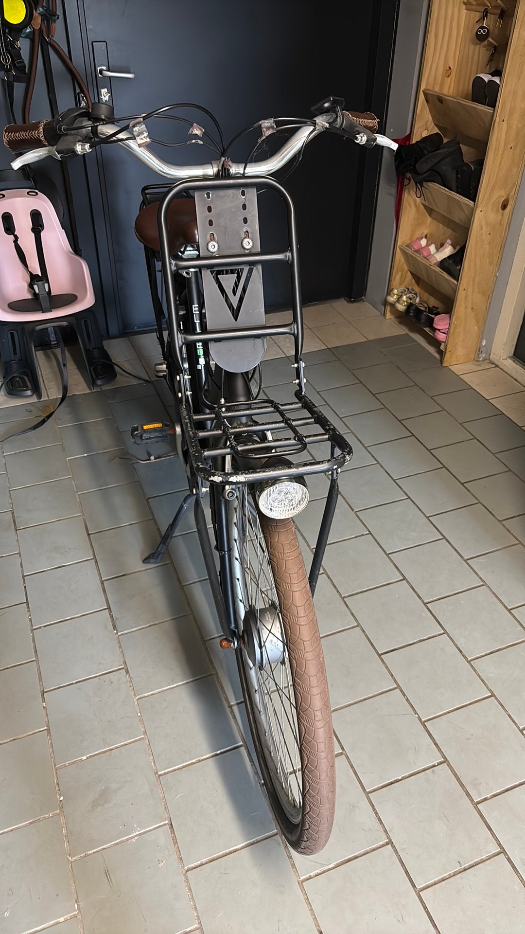 Vogue Elite electrisch, Fietsen en Brommers, Fietsen | Dames | Omafietsen, Ophalen, Gebruikt, Velgrem, Handrem