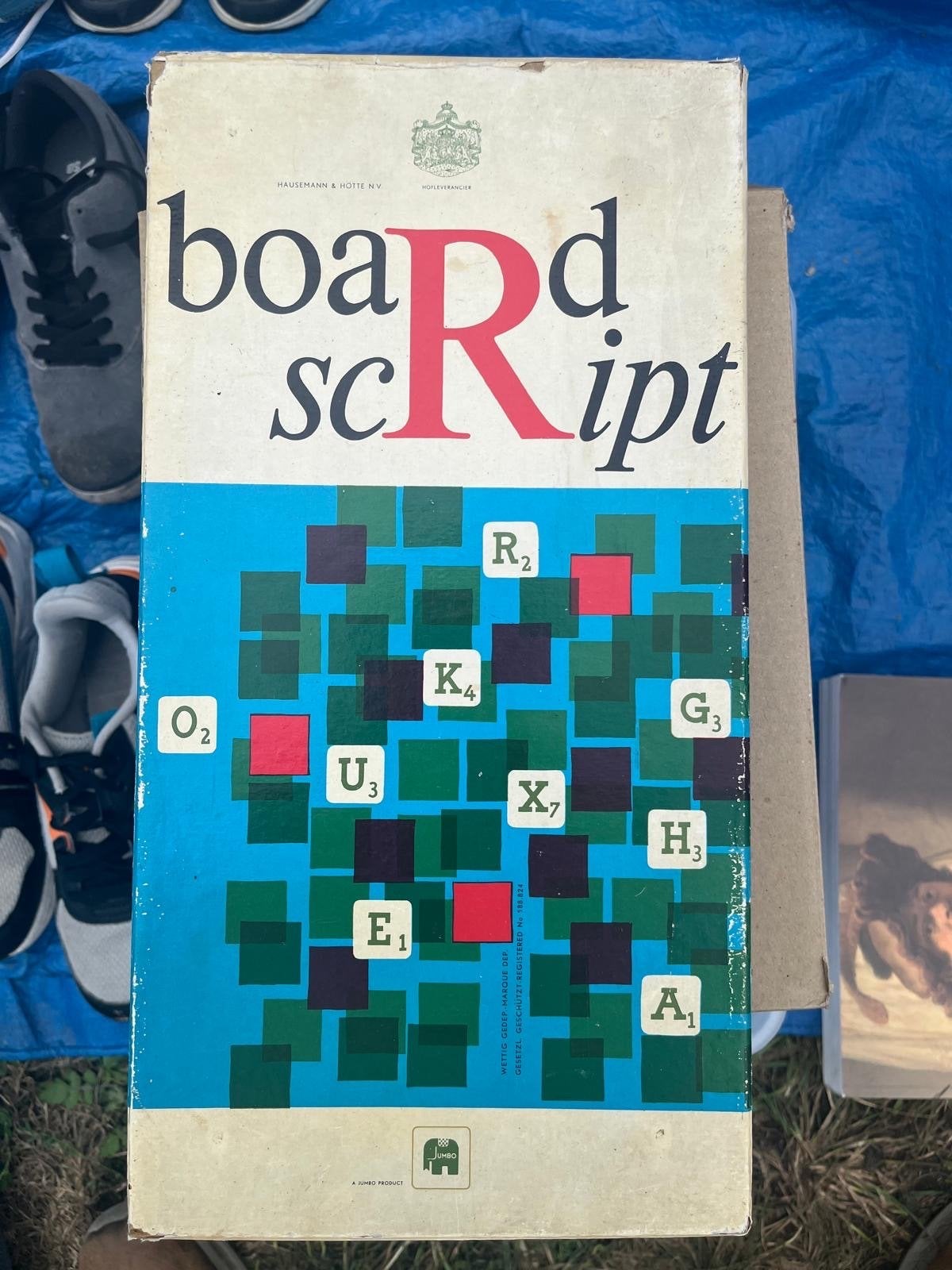Board Script Woordspel - Vintage Gezelschapsspel, Drie of vier spelers, Ophalen of Verzenden, Zo goed als nieuw