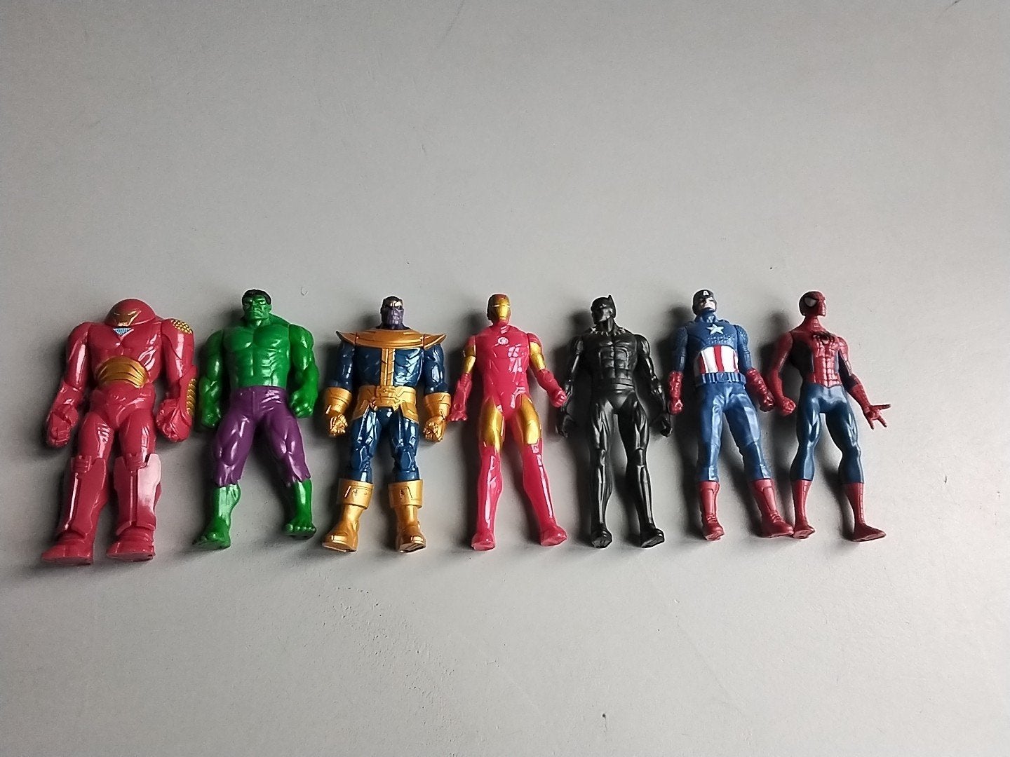 Marvel Avengers actiefiguren set - Iron Man, Hulk, Spiderman, Ophalen, Gebruikt