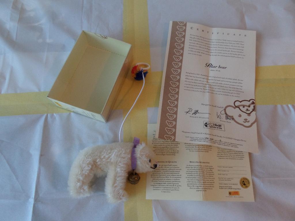 Steiff Polar Bear White 10 CM, Ophalen, Nieuw, Stoffen beer, Steiff