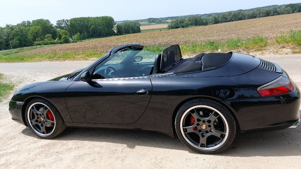 Porsche 996.2 Carrera Cabrio 2002 Zwart, Automaat, Achterwielaandrijving, Zwart, Cabriolet
