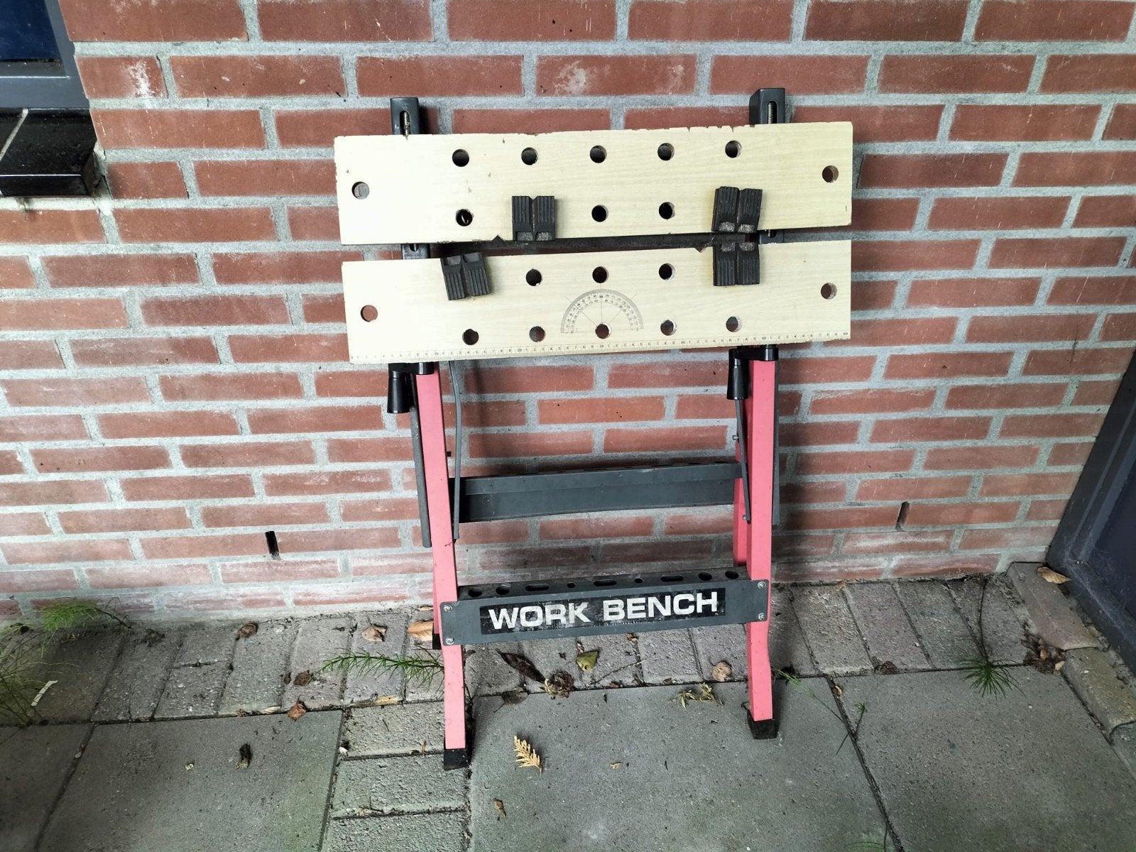 Workmate werkbank - inklapbaar en met bankschroef, Ophalen, Gebruikt, 70 tot 120 cm, Bankschroef