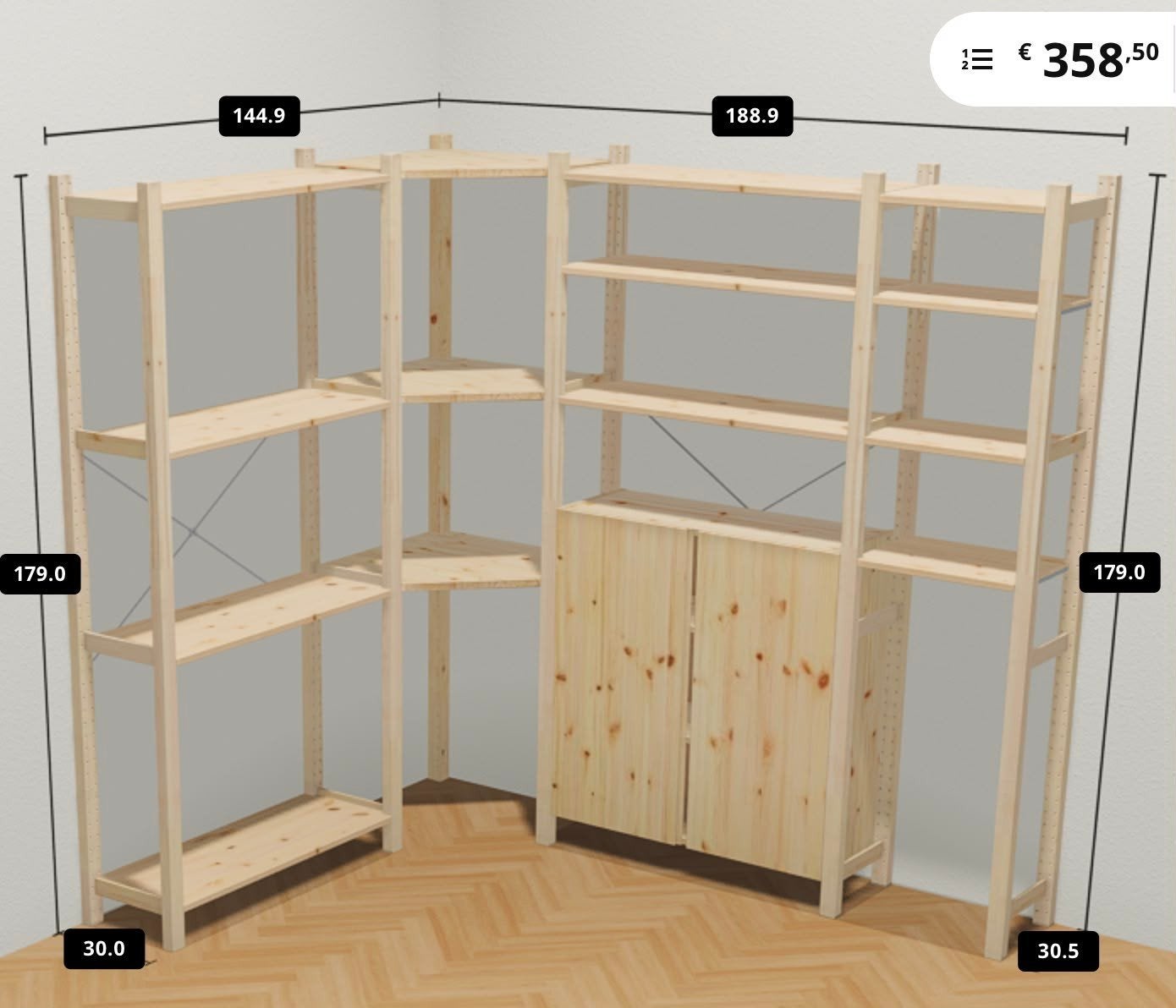 Ikea Ivar boekenkast conplete set, Huis en Inrichting, Kasten | Overige, Ophalen, Gebruikt