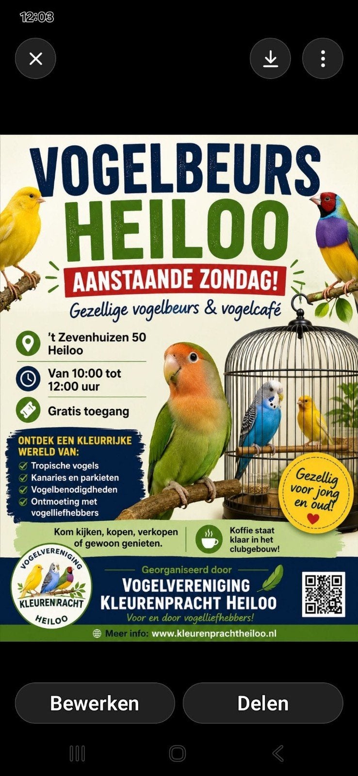 18 okt. vogelbeurs in Heiloo