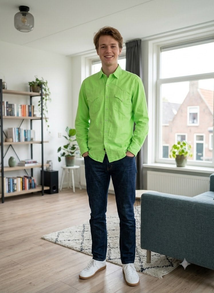 polo ralph lauren, Kleding | Heren, Overhemden, Verzenden, Ralph Lauren, Zo goed als nieuw, Halswijdte 41/42 (L)