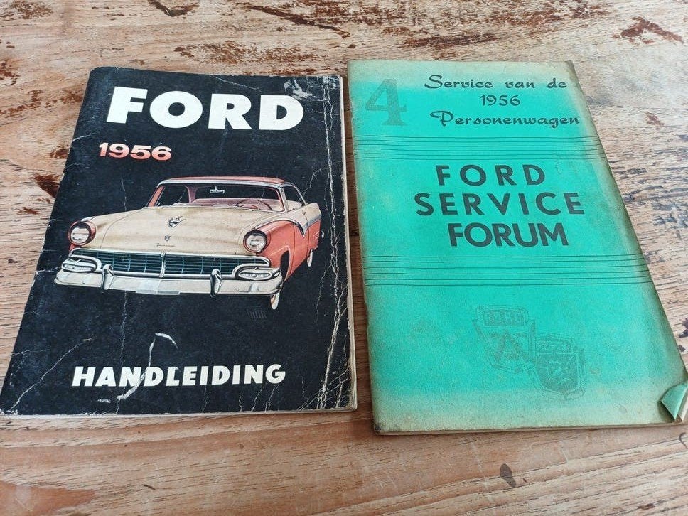 Handleiding Ford 1956 en ford service forum, Auto diversen, Ophalen of Verzenden