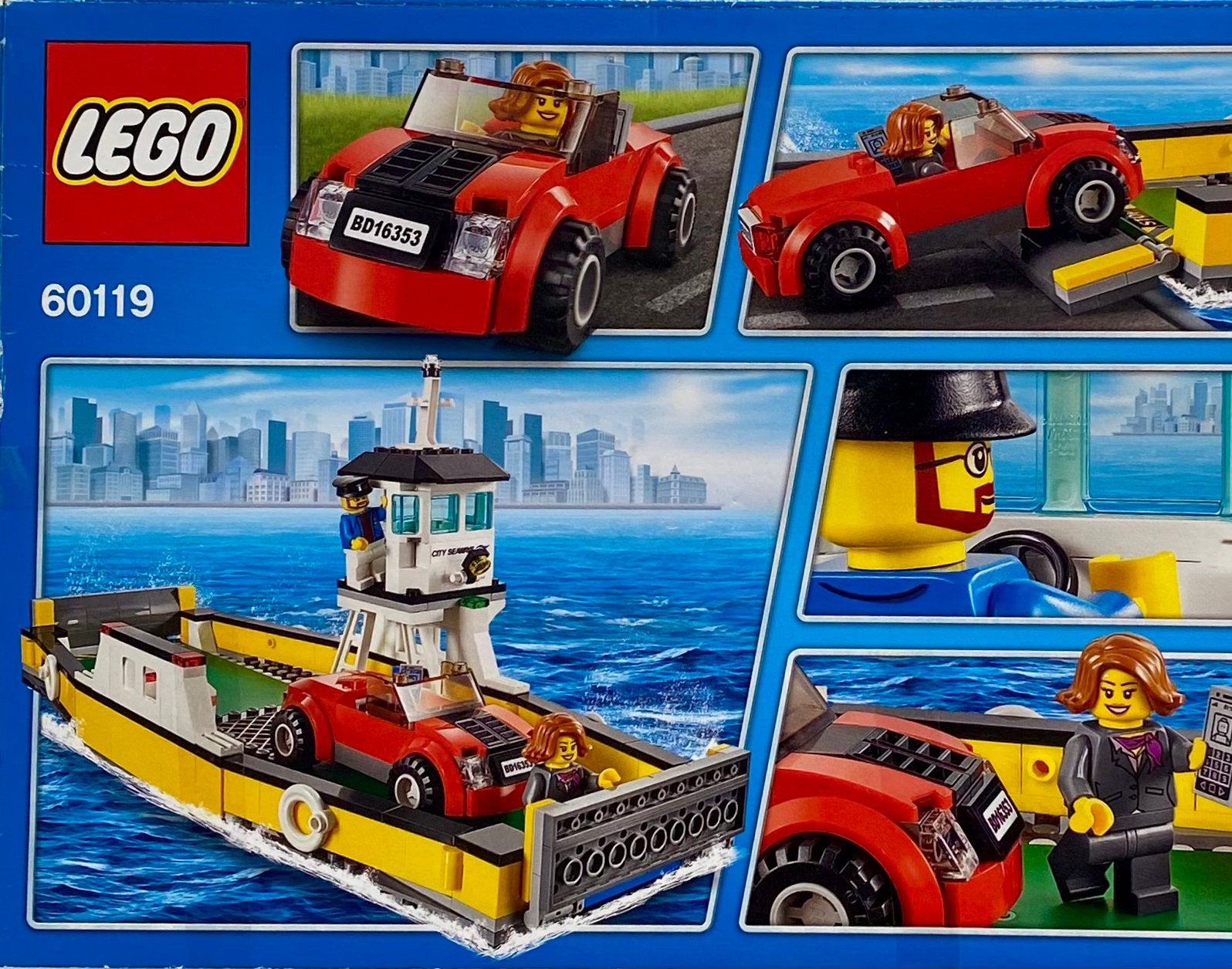 LEGO City 60119 Veerboot met auto en minifiguren, Lego, Geen, Lego, Onbekend